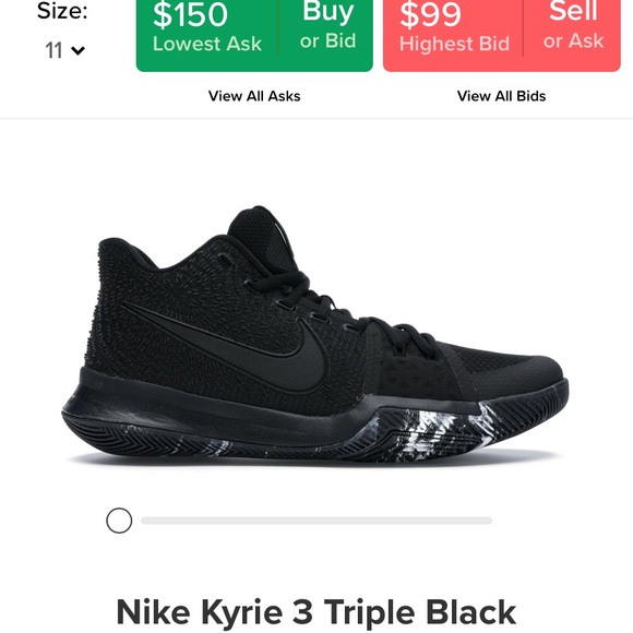kyrie 3 triple black